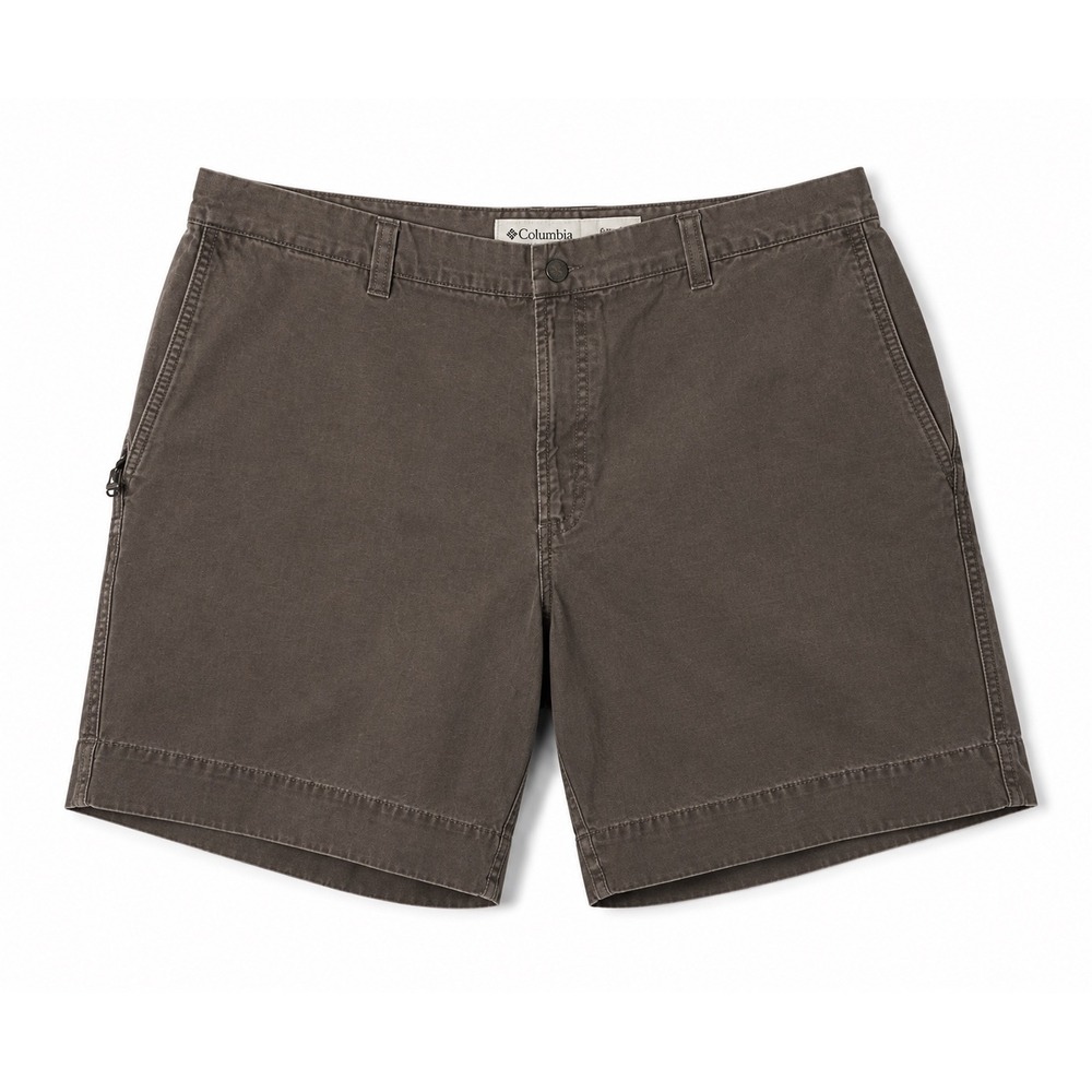 Columbia Utility Shorts Mens 40 Grey Brown Cotton Canvas Hiking Outdoor AM4194